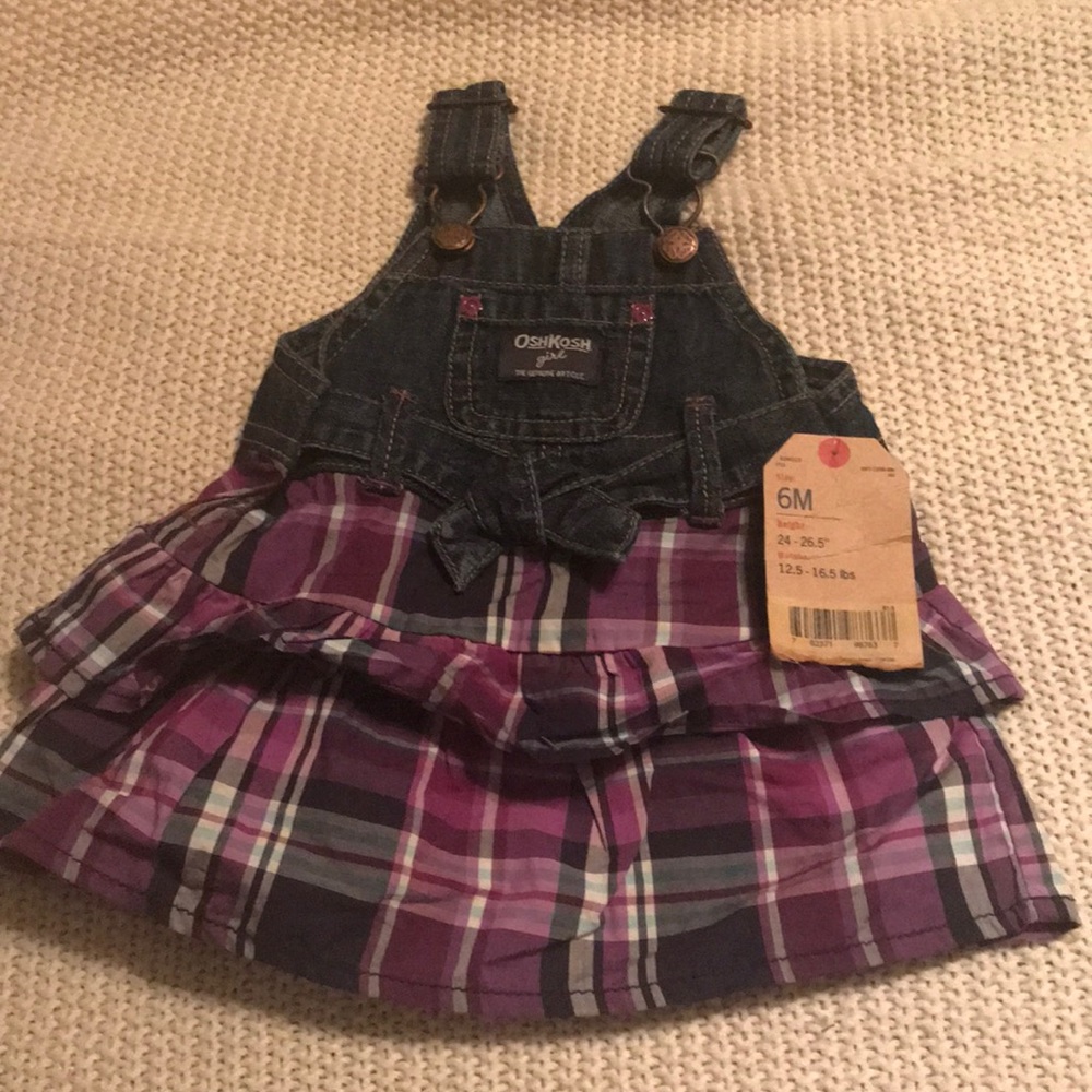 Beautiful denim and purple dress